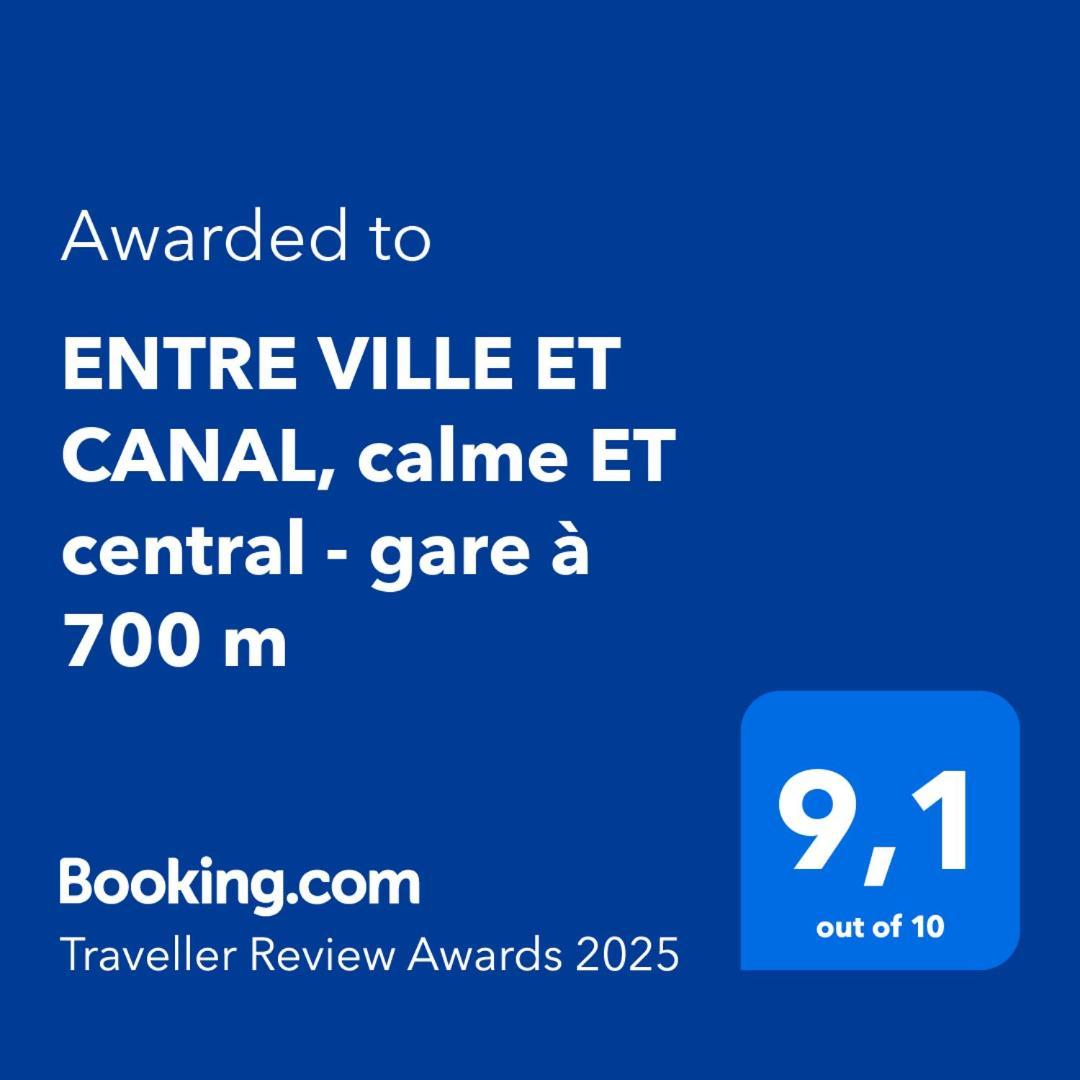 Entre Ville Et Canal, Calme Et Central !Gare A 700 M Нарбонн Екстер'єр фото